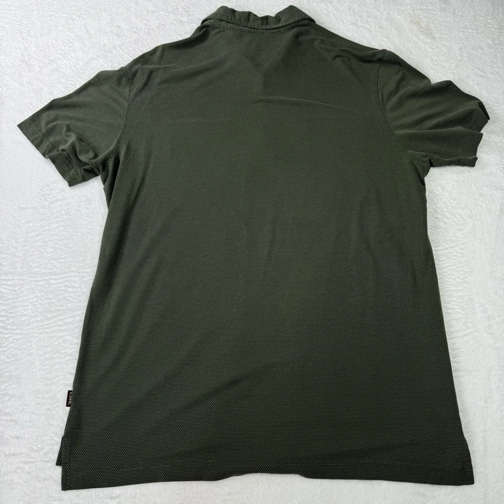 KUHL Engineered Performance Polo Shirt Mens Medium Wicking Forest Green Stretch - Picture 5 of 8